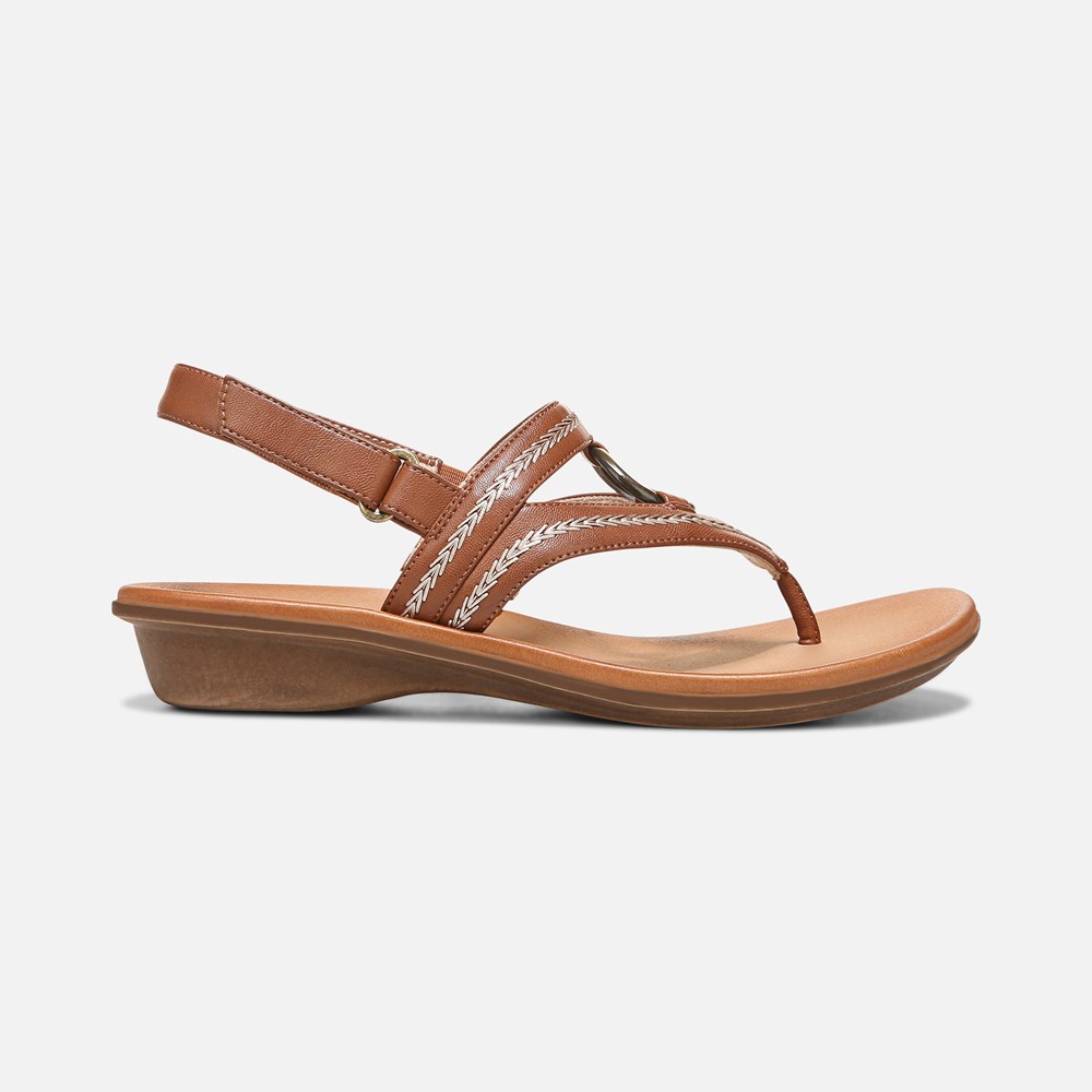 Naturalizer SOUL Sunny Sandal - Toffee Brown Faux Leather Naturalizer SOUL Sunny Sandal - Toffee Brown Faux Leather