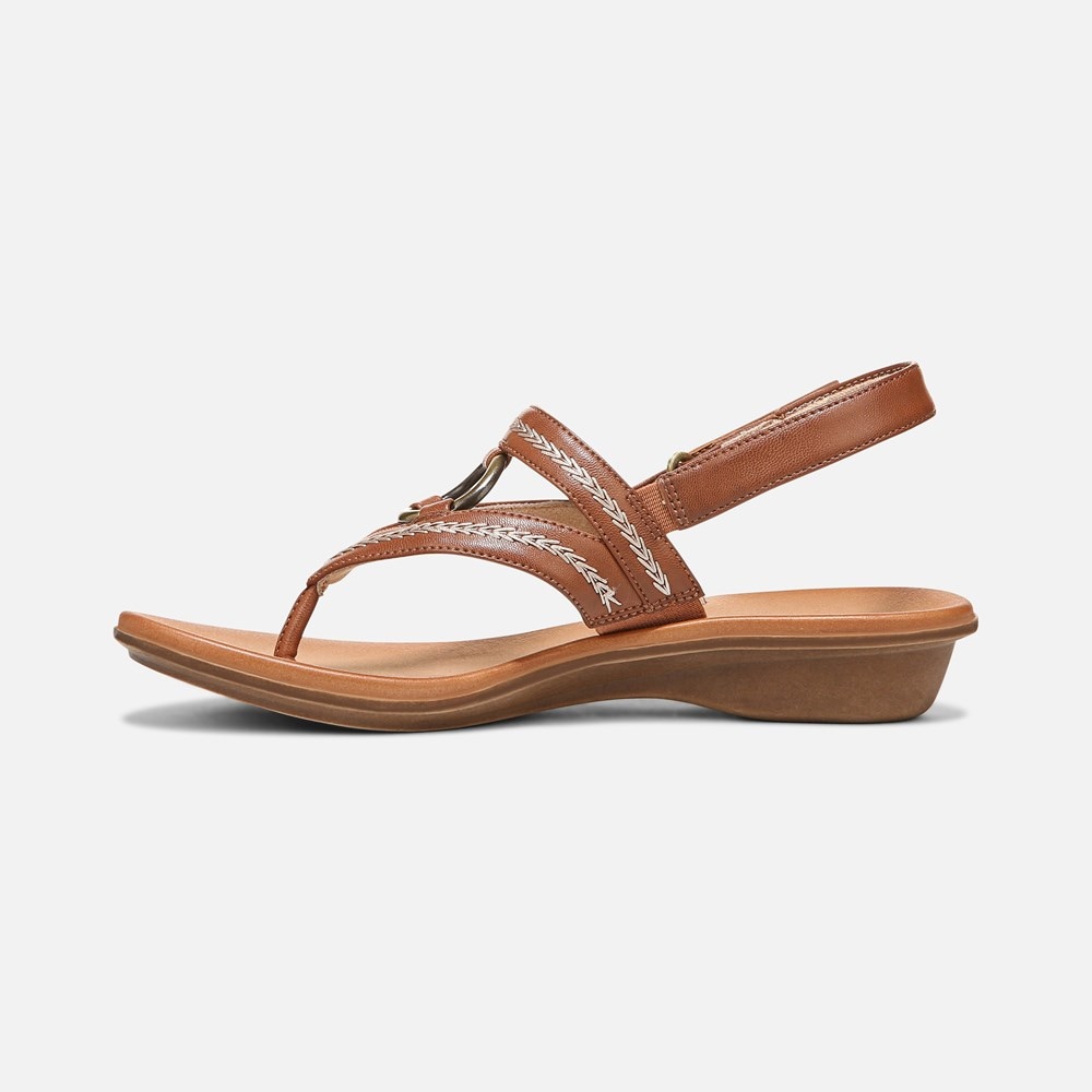 Naturalizer SOUL Sunny Sandal - Toffee Brown Faux Leather Naturalizer SOUL Sunny Sandal - Toffee Brown Faux Leather