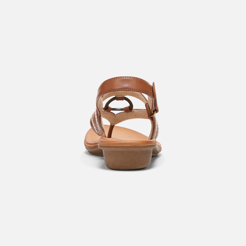 Naturalizer SOUL Sunny Sandal - Toffee Brown Faux Leather Naturalizer SOUL Sunny Sandal - Toffee Brown Faux Leather