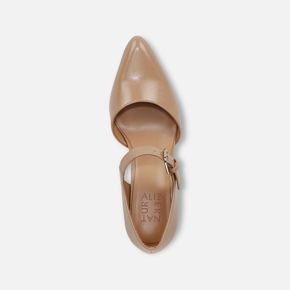 Naturalizer Pixie Mary Jane - Taupe Faux Leather Naturalizer Pixie Mary Jane - Taupe Faux Leather