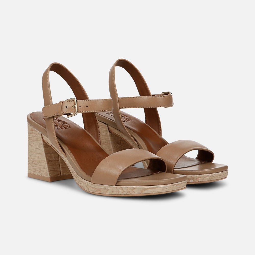 Naturalizer Rose Dress Sandal - Bamboo Tan Leather Naturalizer Rose Dress Sandal - Bamboo Tan Leather