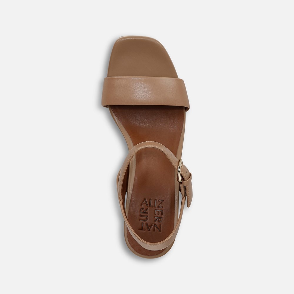 Naturalizer Rose Dress Sandal - Bamboo Tan Leather