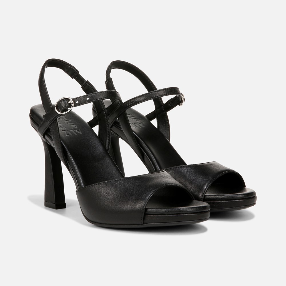 Naturalizer Lala Dress Sandal - Black Leather Naturalizer Lala Dress Sandal - Black Leather