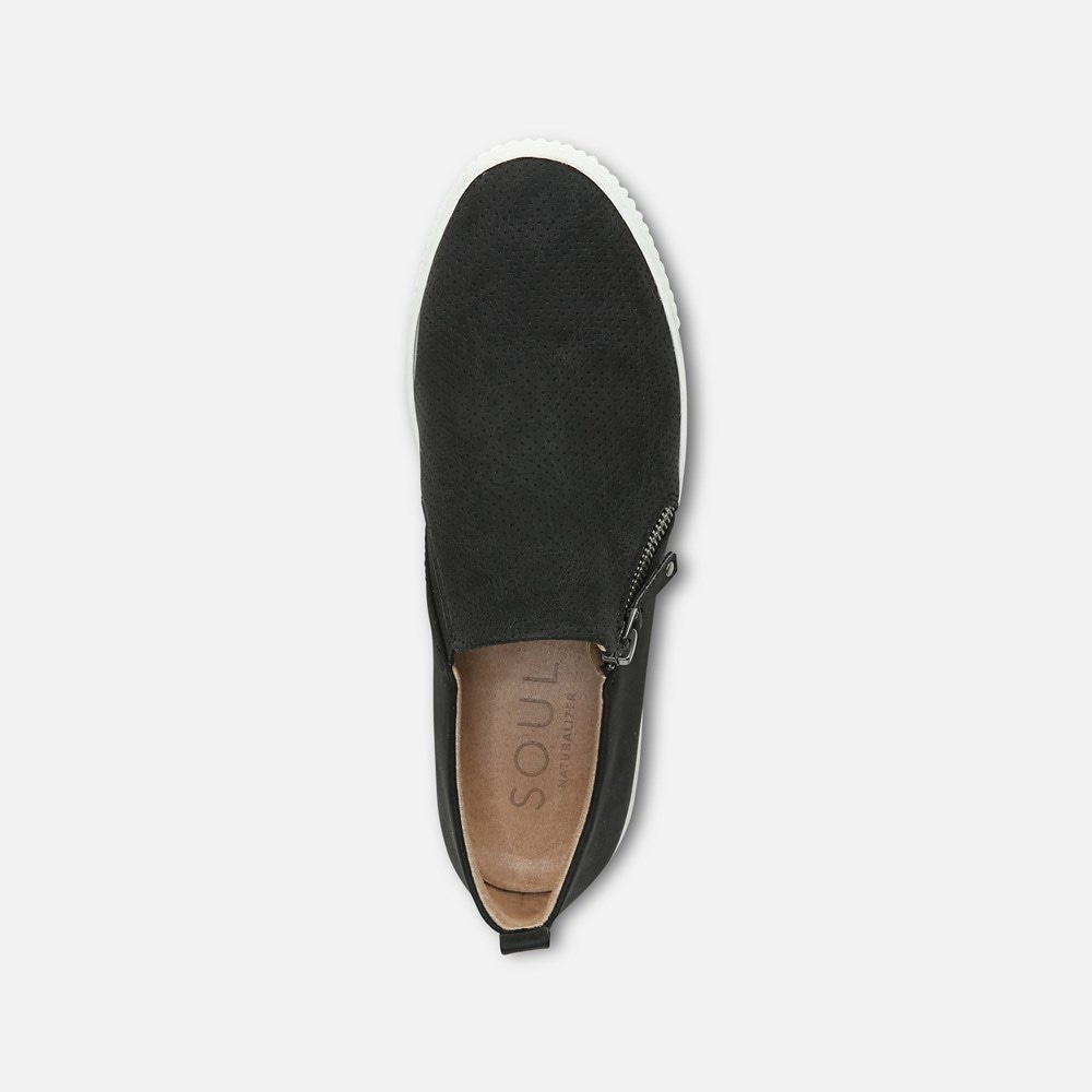 Naturalizer SOUL Turner Slip On Sneaker - Black Synthetic Naturalizer SOUL Turner Slip On Sneaker - Black Synthetic