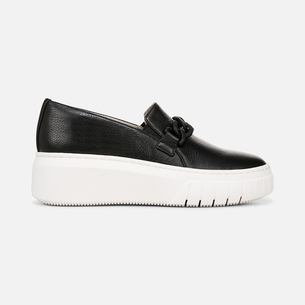 Naturalizer Daphne Slip on Sneaker - Black Leather