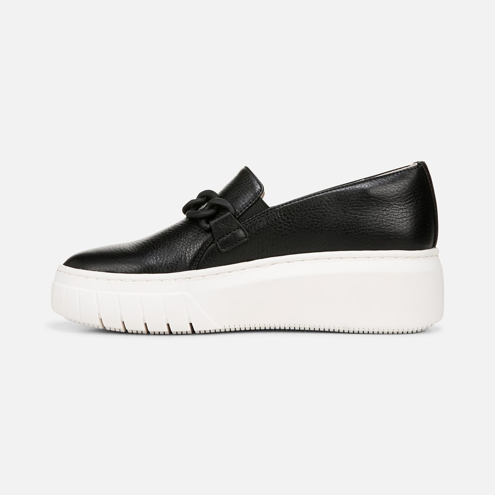 Naturalizer Daphne Slip on Sneaker - Black Leather