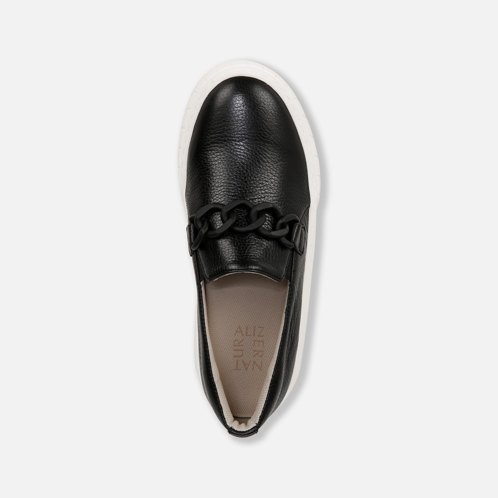 Naturalizer Daphne Slip on Sneaker - Black Leather