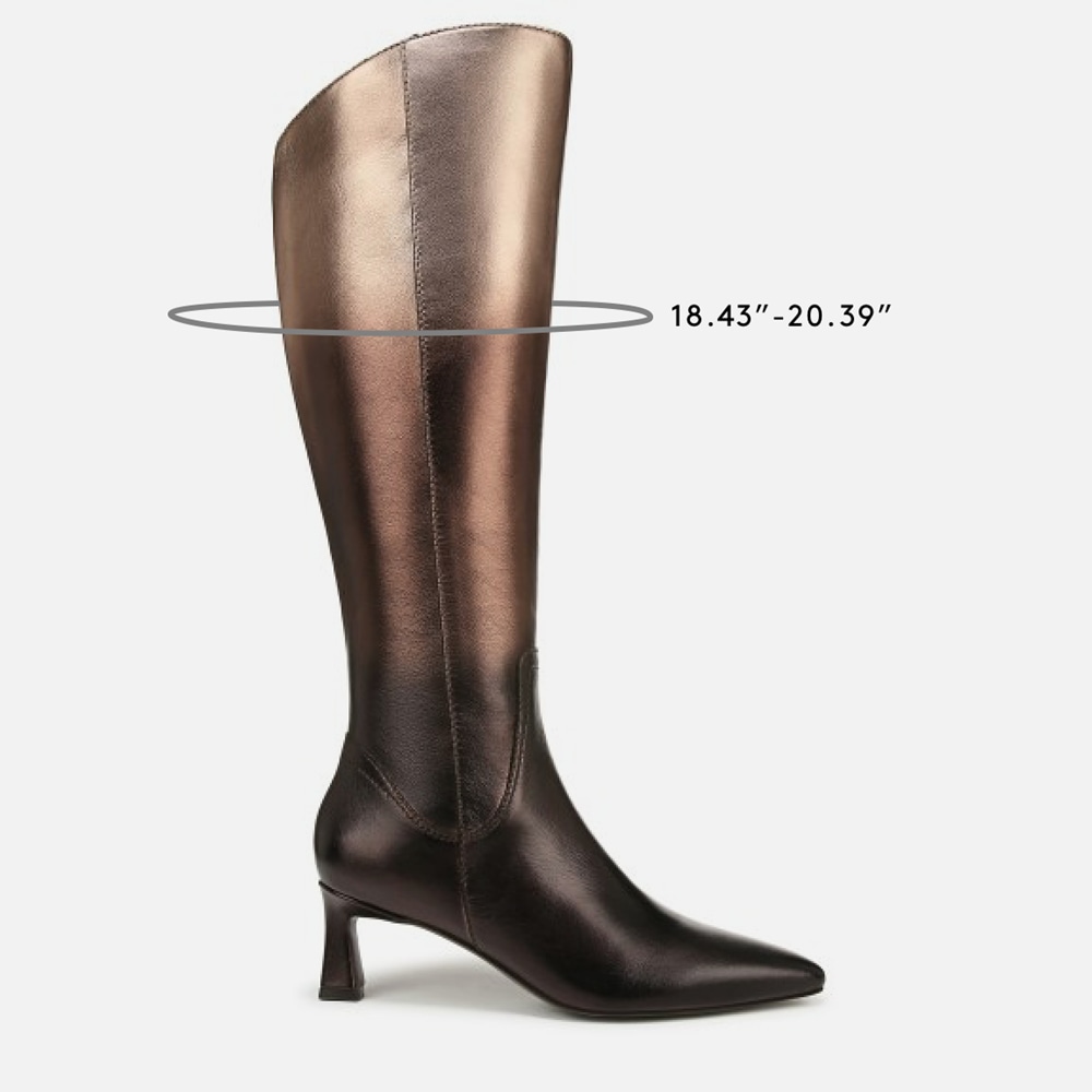 Naturalizer Deesha Unity Extra Wide Calf Boot by Deepica Mutyala - Unity Metallic Leather Naturalizer Deesha Unity Extra Wide Calf Boot by Deepica Mutyala - Unity Metallic Leather