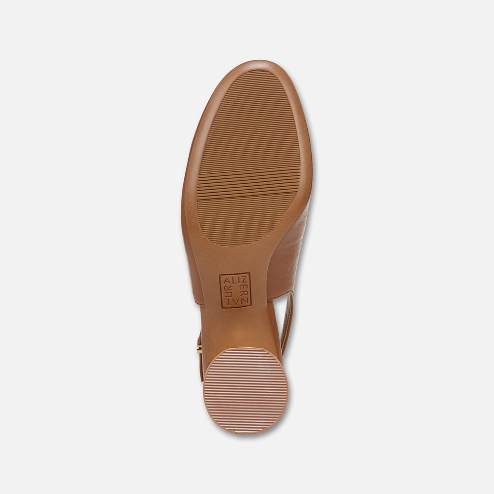 Naturalizer Lane Slingback Pump - English Tea Brown Leather Naturalizer Lane Slingback Pump - English Tea Brown Leather