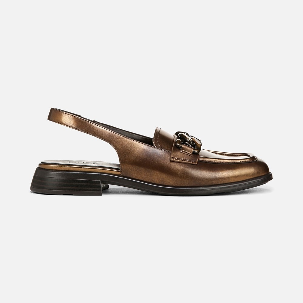 Naturalizer Frances Slingback Loafer - Bronze Leather Naturalizer Frances Slingback Loafer - Bronze Leather