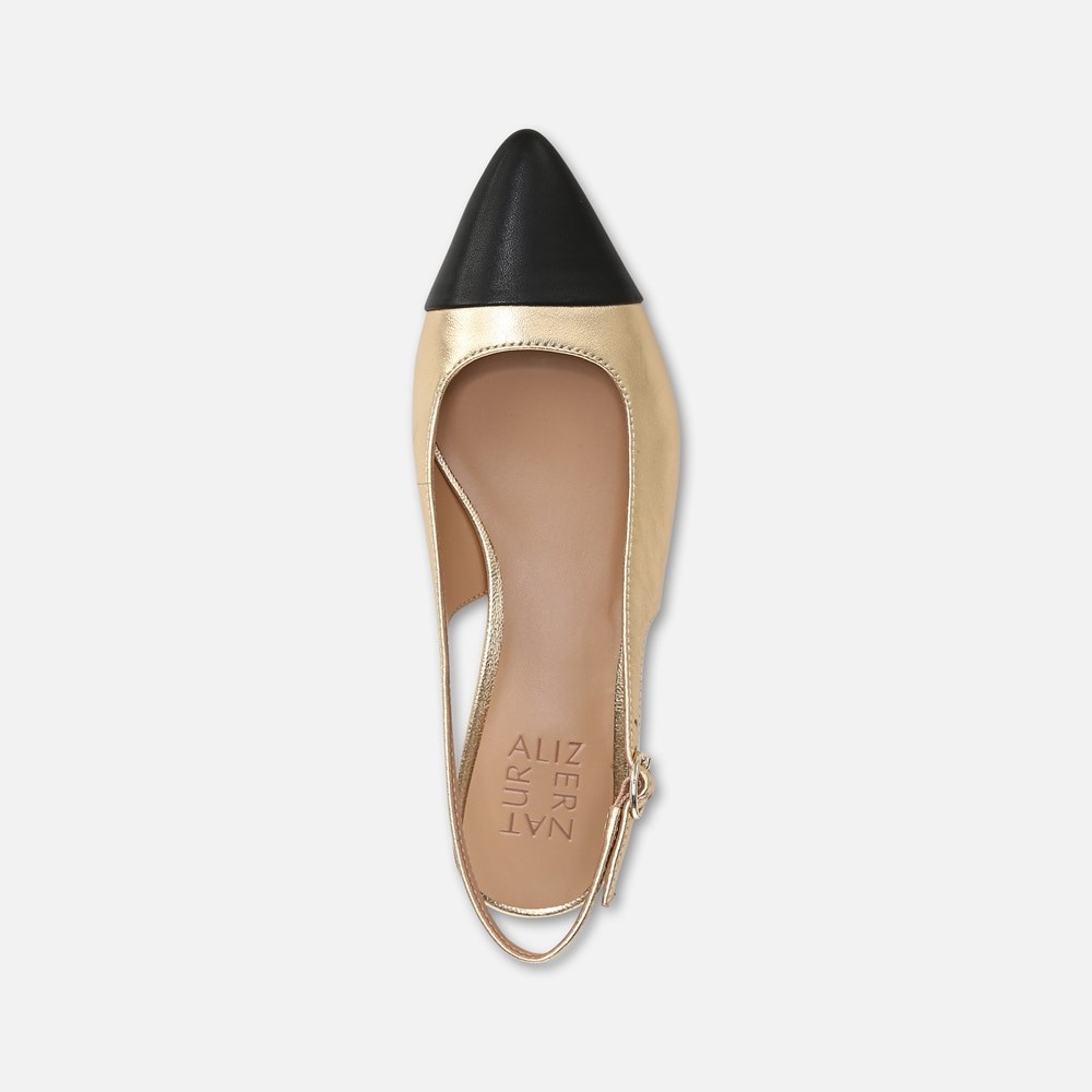 Naturalizer Banks Slingback - Dark Gold/Black Leather Naturalizer Banks Slingback - Dark Gold/Black Leather