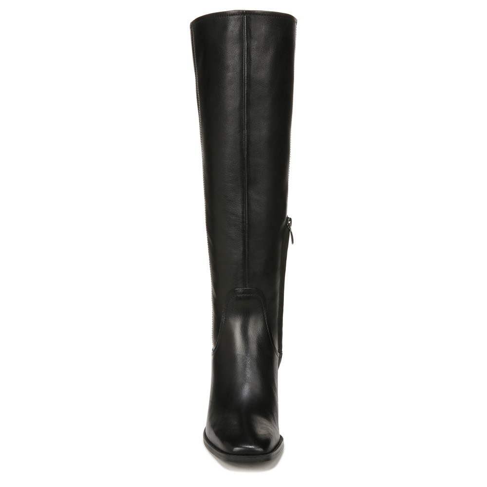 Naturalizer 27 EDIT Edda Wide Calf Knee High Boot - Black Leather