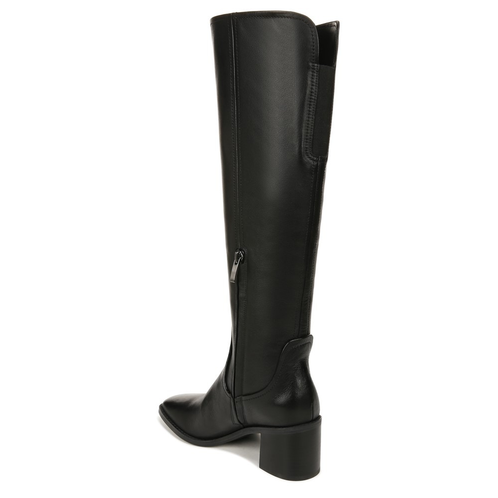 Naturalizer 27 EDIT Edda Wide Calf Knee High Boot - Black Leather