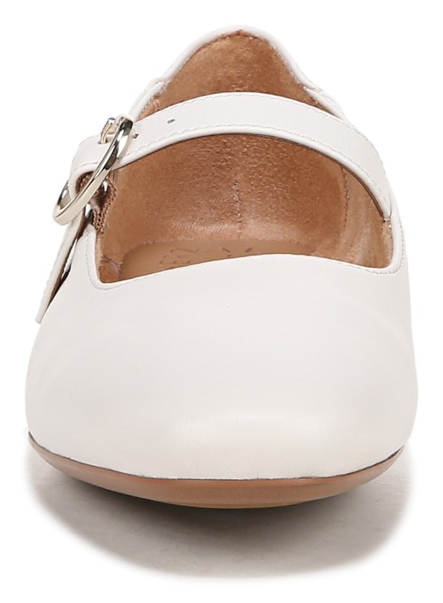 Naturalizer Kelly Mary Jane Flat - Warm White Leather Naturalizer Kelly Mary Jane Flat - Warm White Leather