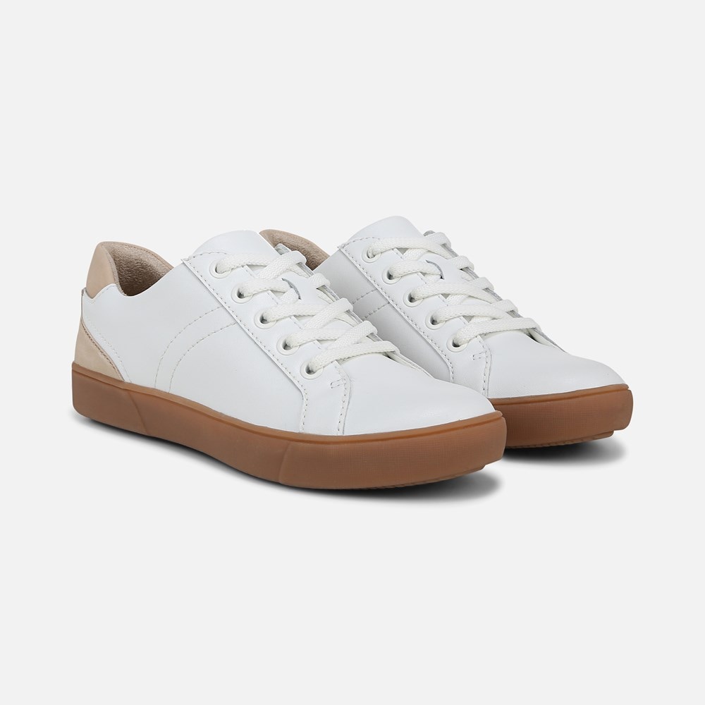 Naturalizer Morrison Sneaker - White / Coastal Tan Leather