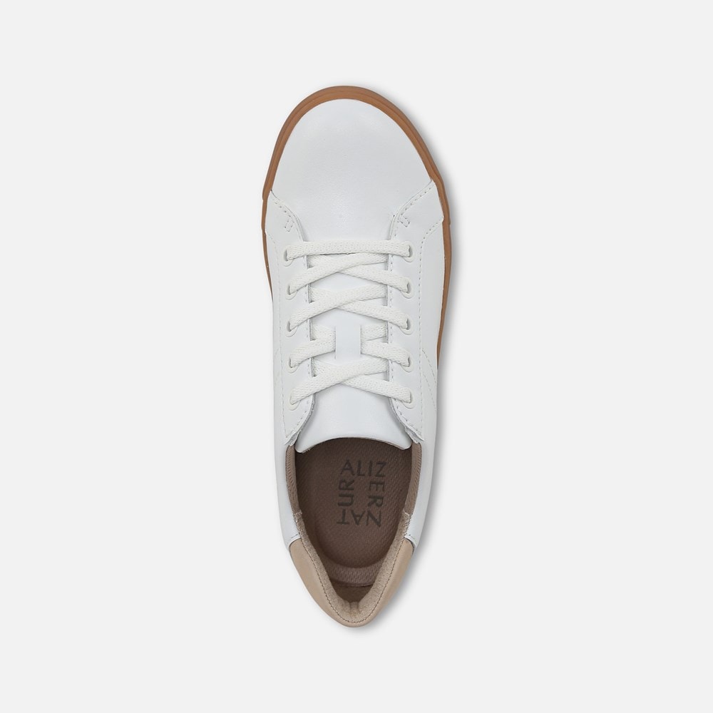Naturalizer Morrison Sneaker - White / Coastal Tan Leather Naturalizer Morrison Sneaker - White / Coastal Tan Leather