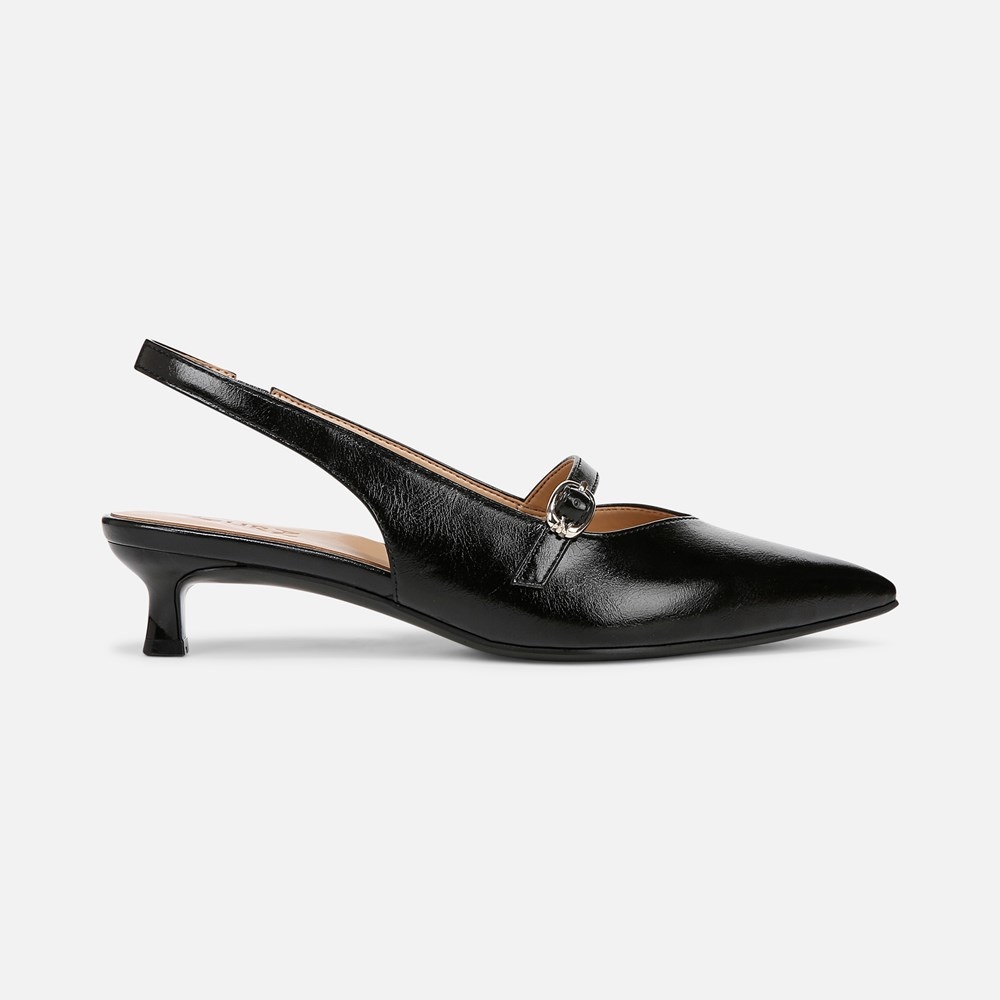 Naturalizer Grayson Mary Jane Slingback - Black Faux Leather Naturalizer Grayson Mary Jane Slingback - Black Faux Leather