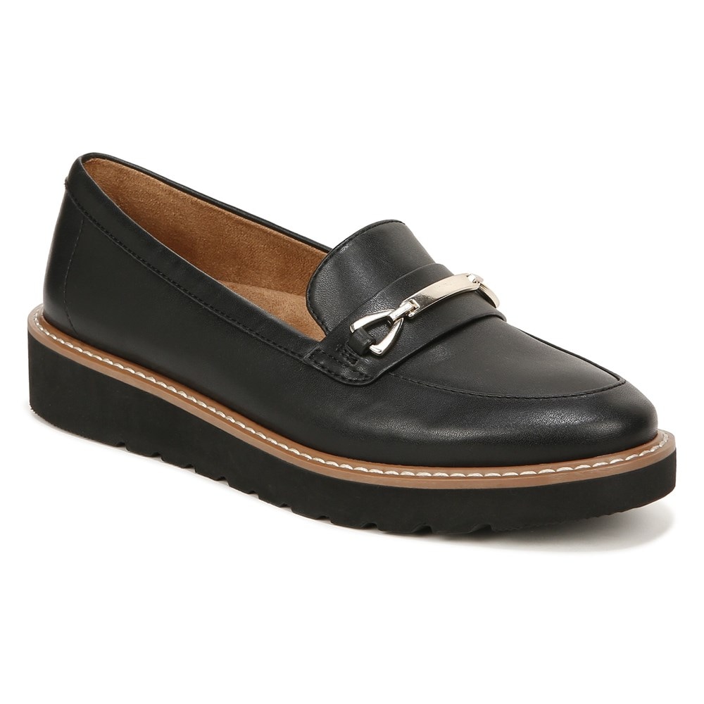 Naturalizer Elin Loafer - Black Smooth Synthetic Naturalizer Elin Loafer - Black Smooth Synthetic