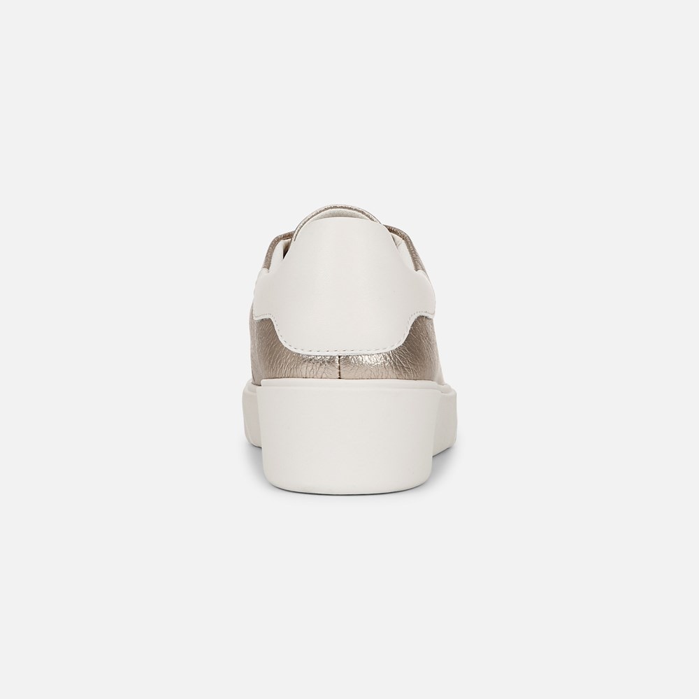 Naturalizer Morrison 2.0 Lace Up Sneaker - Warm Silver / White Leather Naturalizer Morrison 2.0 Lace Up Sneaker - Warm Silver / White Leather