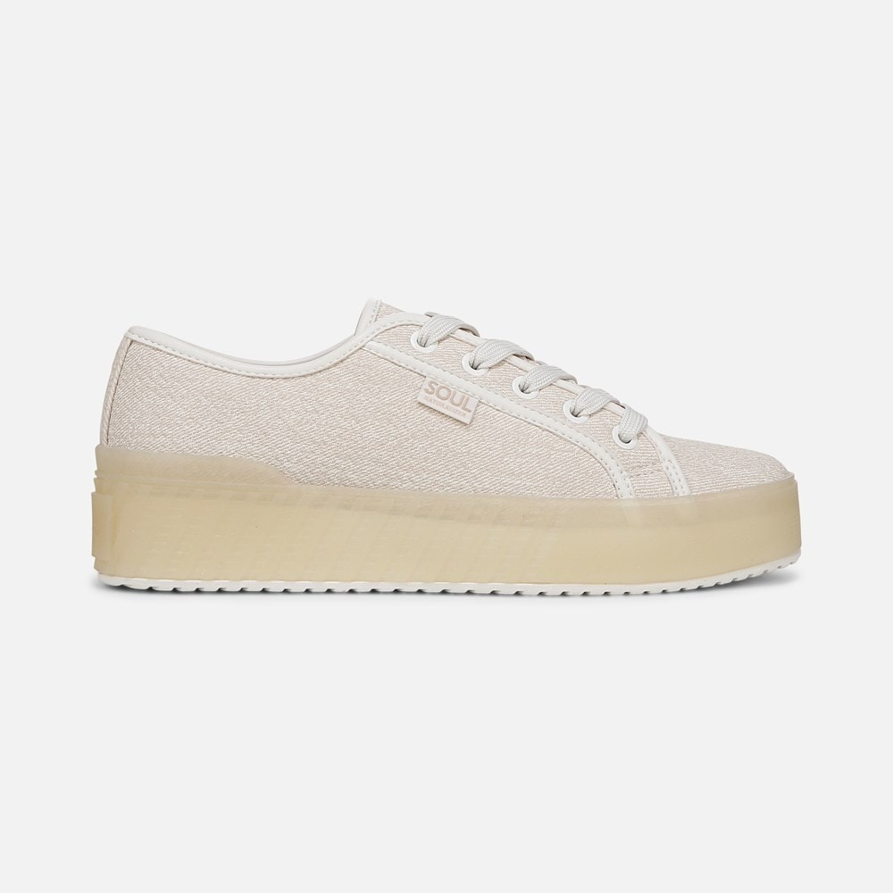 Naturalizer SOUL Iliana Lace Up Sneaker - Light Sand Fabric Naturalizer SOUL Iliana Lace Up Sneaker - Light Sand Fabric