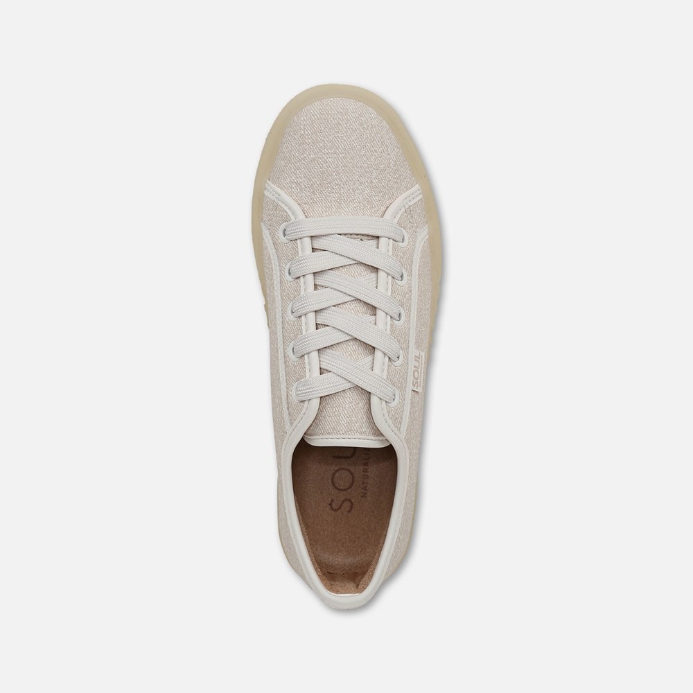 Naturalizer SOUL Iliana Lace Up Sneaker - Light Sand Fabric Naturalizer SOUL Iliana Lace Up Sneaker - Light Sand Fabric