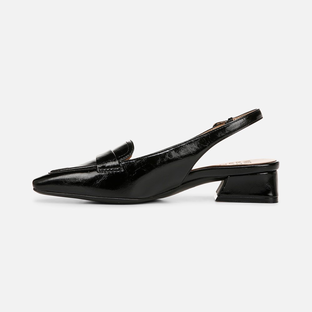 Naturalizer Garner Slingback - Black Faux Leather Naturalizer Garner Slingback - Black Faux Leather