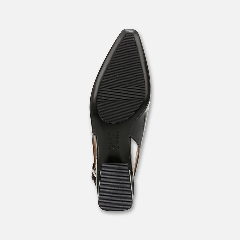Naturalizer Garner Slingback - Black Faux Leather Naturalizer Garner Slingback - Black Faux Leather