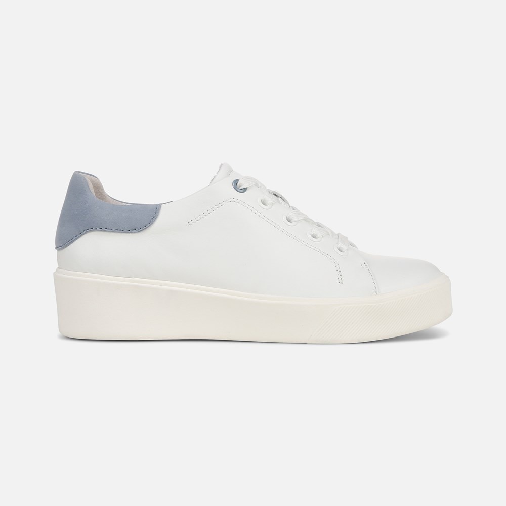 Naturalizer Morrison 2.0 Lace Up Sneaker - White/Blue Leather Naturalizer Morrison 2.0 Lace Up Sneaker - White/Blue Leather
