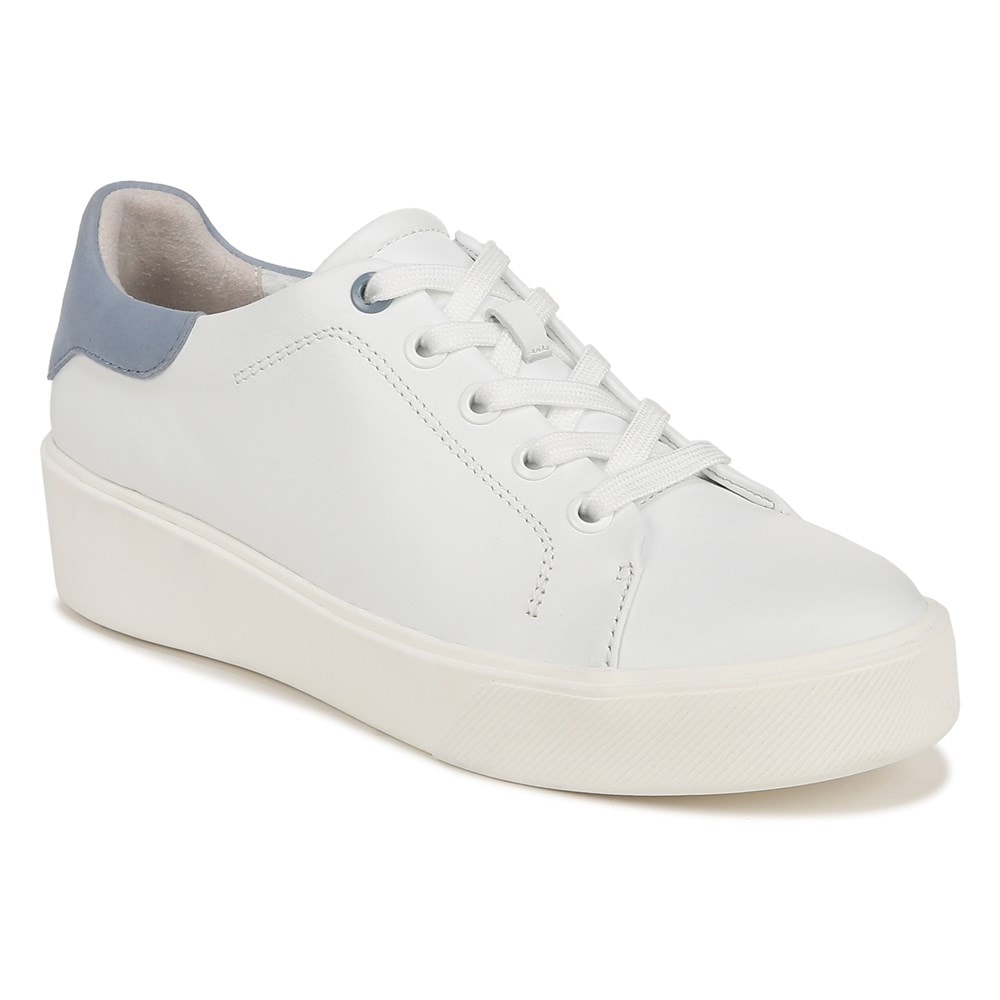 Naturalizer Morrison 2.0 Lace Up Sneaker - White/Blue Leather Naturalizer Morrison 2.0 Lace Up Sneaker - White/Blue Leather
