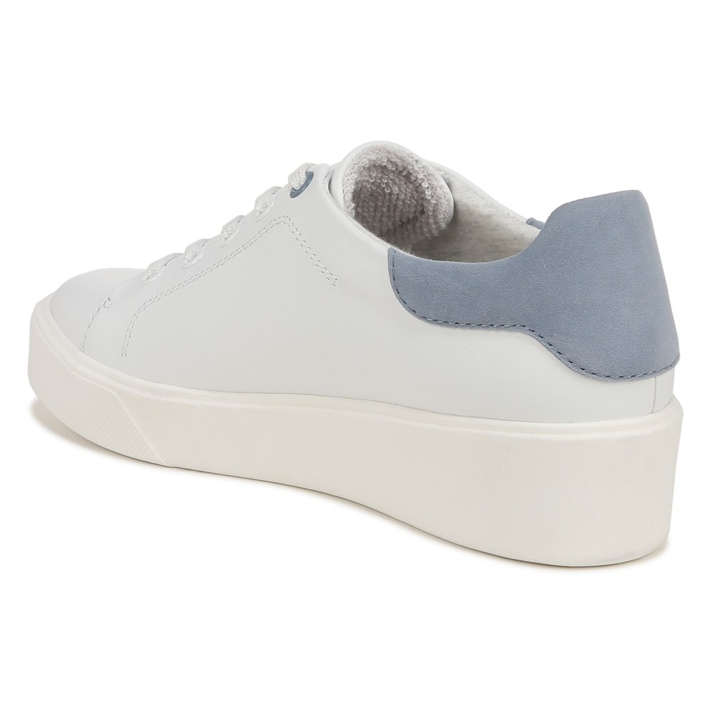 Naturalizer Morrison 2.0 Lace Up Sneaker - White/Blue Leather Naturalizer Morrison 2.0 Lace Up Sneaker - White/Blue Leather