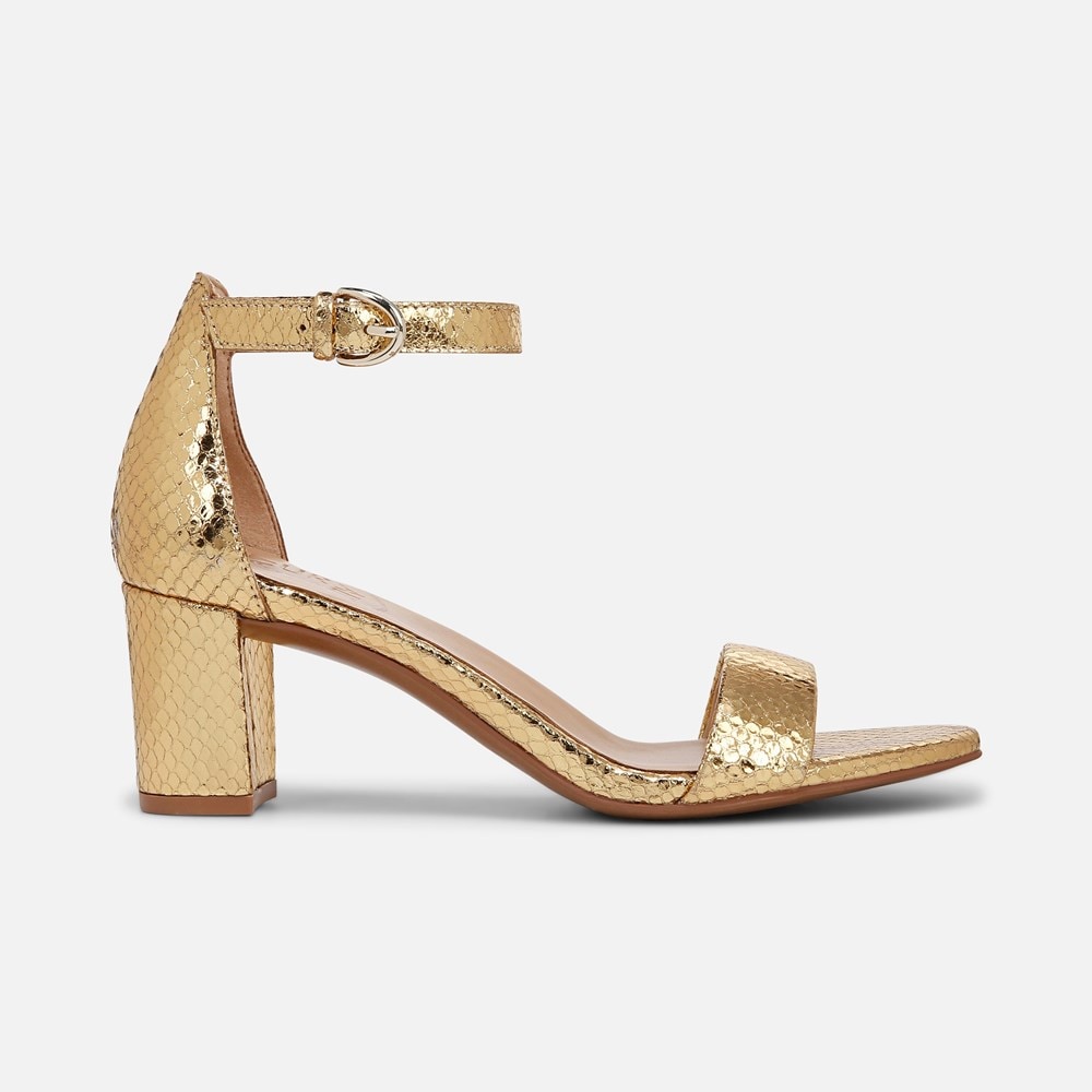 Naturalizer Limited Edition Vera Dress Sandal - Yellow Metallic Snake Print Leather Naturalizer Limited Edition Vera Dress Sandal - Yellow Metallic Snake Print Leather