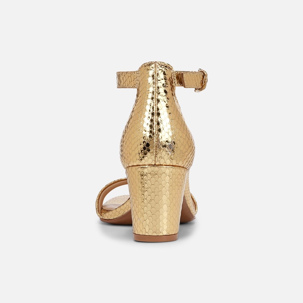 Naturalizer Limited Edition Vera Dress Sandal - Yellow Metallic Snake Print Leather Naturalizer Limited Edition Vera Dress Sandal - Yellow Metallic Snake Print Leather
