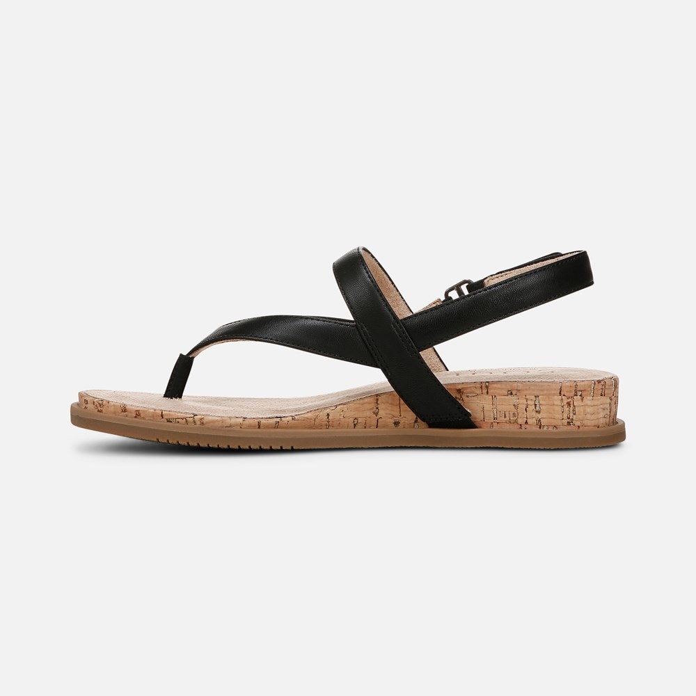 Naturalizer SOUL Carolyn Sandal - Black Faux Leather Naturalizer SOUL Carolyn Sandal - Black Faux Leather