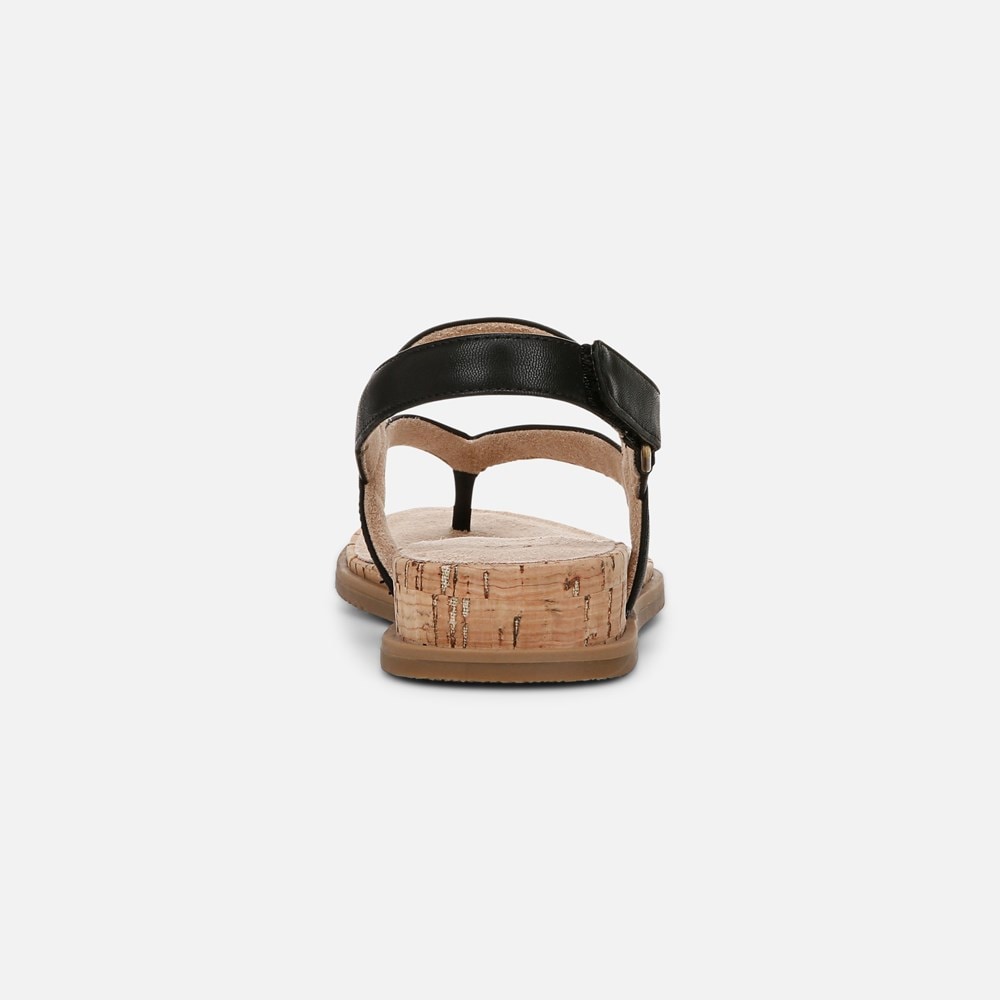 Naturalizer SOUL Carolyn Sandal - Black Faux Leather Naturalizer SOUL Carolyn Sandal - Black Faux Leather