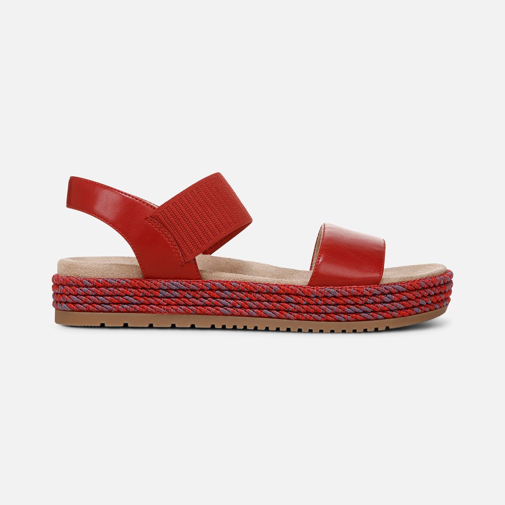 Naturalizer SOUL Diana Strappy Sandal - Red Clay Faux Leather Naturalizer SOUL Diana Strappy Sandal - Red Clay Faux Leather