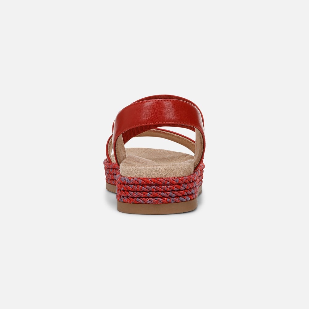 Naturalizer SOUL Diana Strappy Sandal - Red Clay Faux Leather Naturalizer SOUL Diana Strappy Sandal - Red Clay Faux Leather