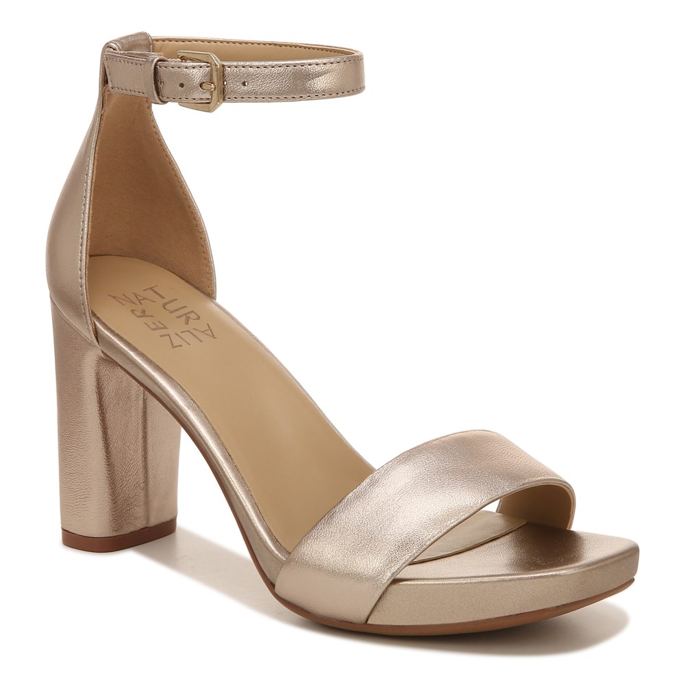 Naturalizer Joy Dress Sandal - Light Bronze Leather