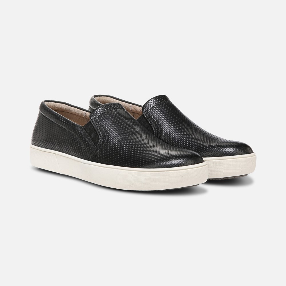 Naturalizer Marianne Slip On Sneaker - Black Leather
