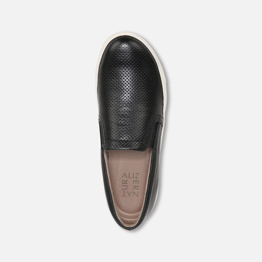 Naturalizer Marianne Slip On Sneaker - Black Leather Naturalizer Marianne Slip On Sneaker - Black Leather