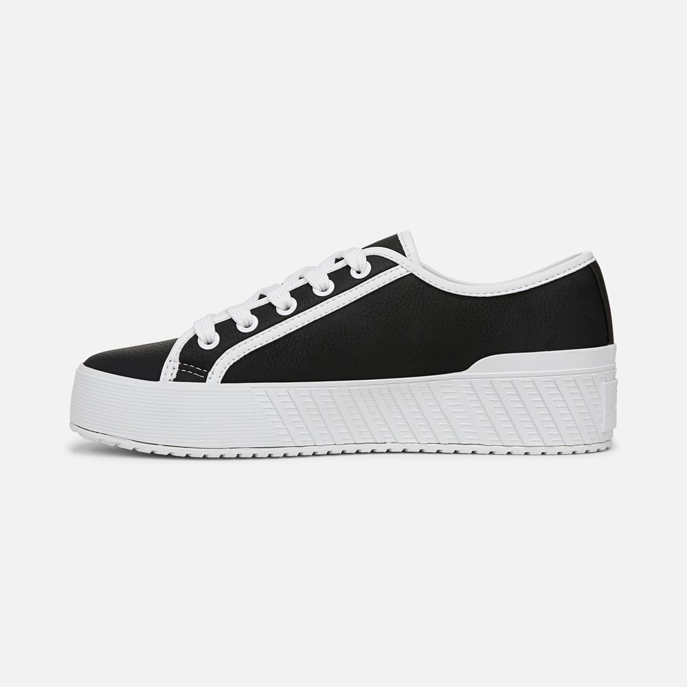 Naturalizer SOUL Iliana Lace Up Sneaker - Black Faux Leather Naturalizer SOUL Iliana Lace Up Sneaker - Black Faux Leather