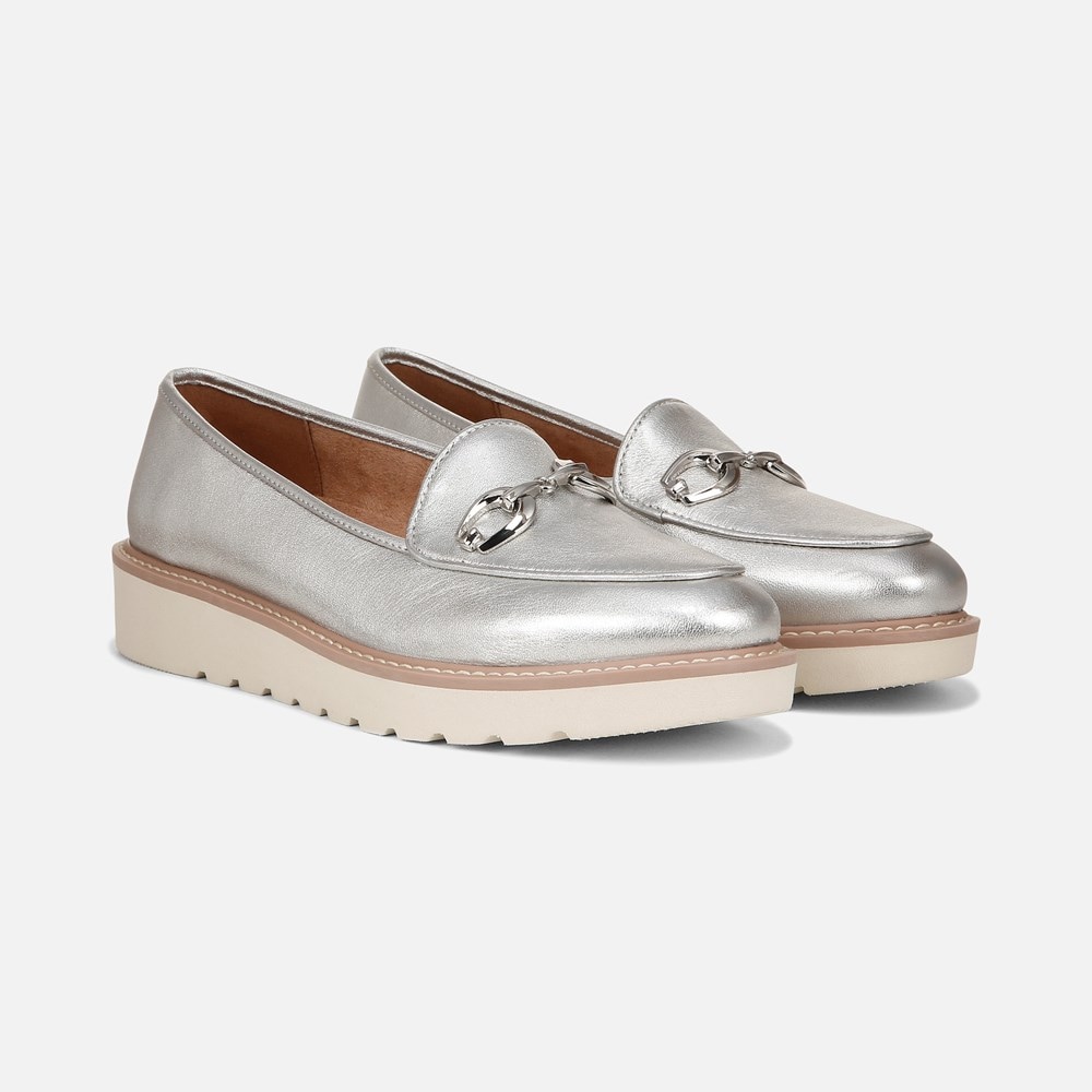 Naturalizer Adiline Bit Loafer - Silver Leather