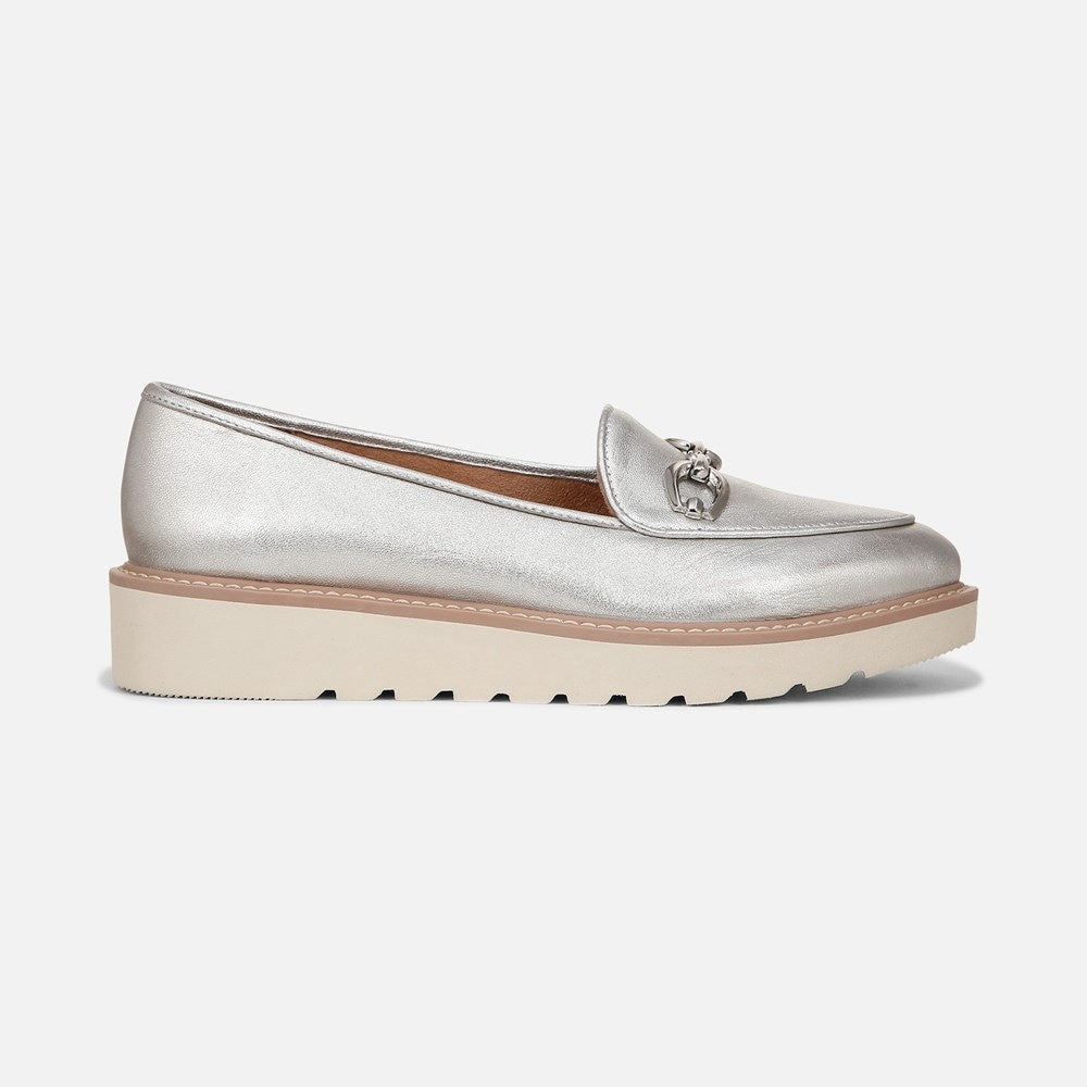 Naturalizer Adiline Bit Loafer - Silver Leather Naturalizer Adiline Bit Loafer - Silver Leather