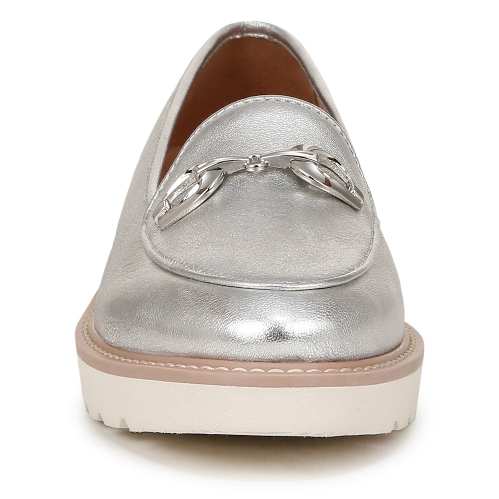 Naturalizer Adiline Bit Loafer - Silver Leather Naturalizer Adiline Bit Loafer - Silver Leather