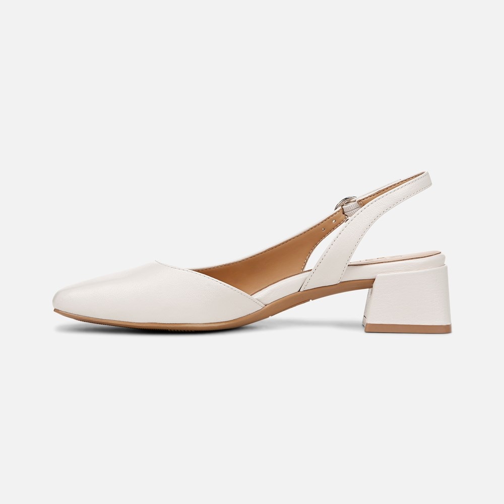 Naturalizer Jayla Slingback Pump - Warm White Leather Naturalizer Jayla Slingback Pump - Warm White Leather