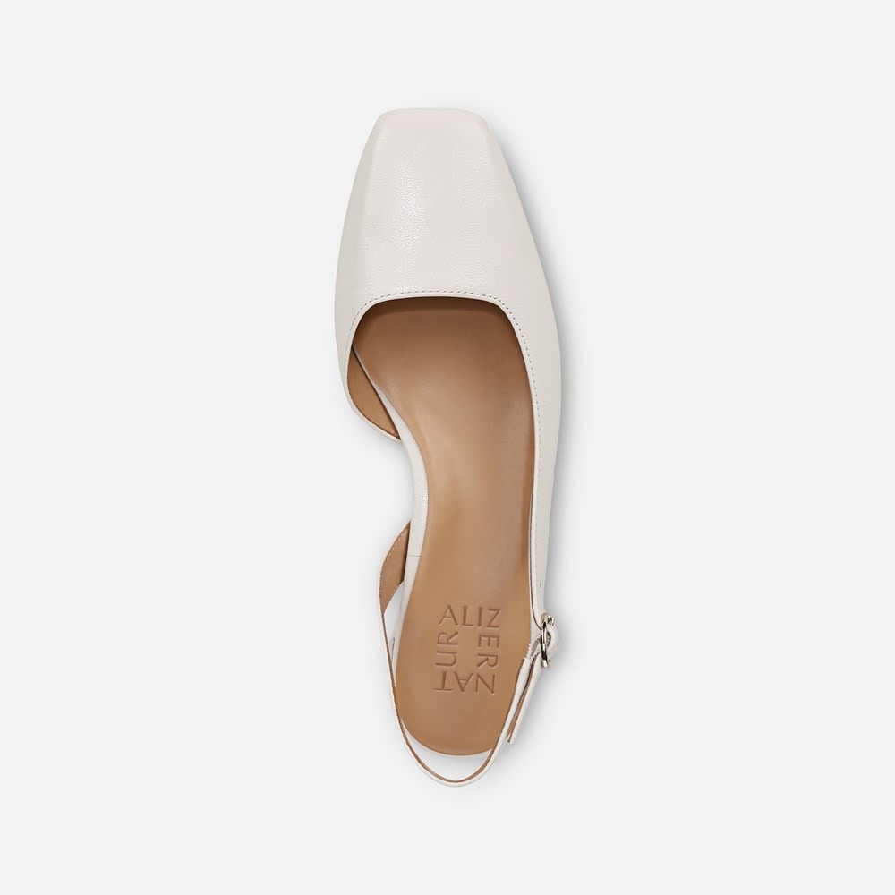 Naturalizer Jayla Slingback Pump - Warm White Leather Naturalizer Jayla Slingback Pump - Warm White Leather