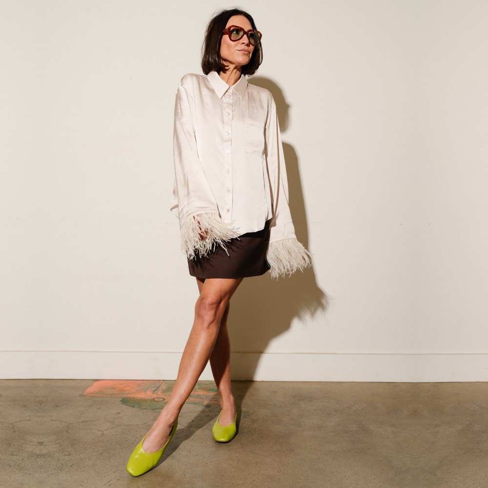 Naturalizer 27 Edit Carla Flat - Chartreuse Green Leather Naturalizer 27 Edit Carla Flat - Chartreuse Green Leather