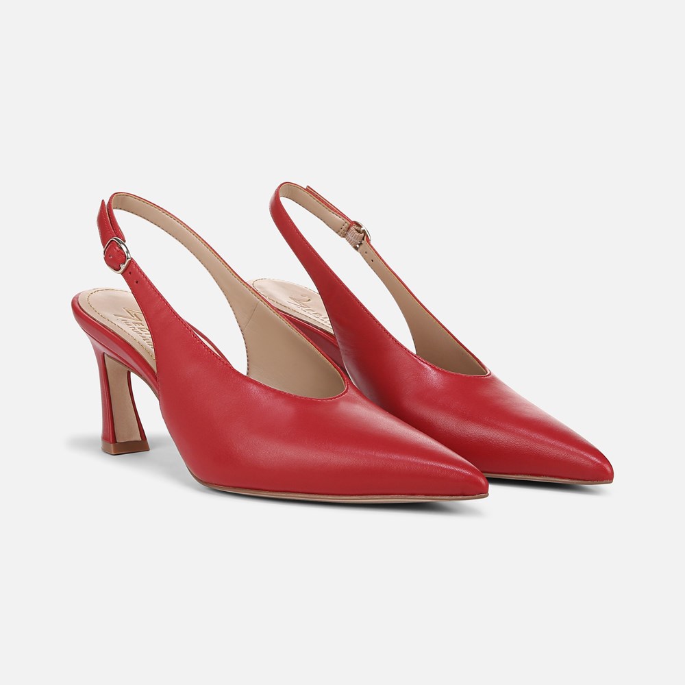 Naturalizer 27 EDIT Elaine Slingback Dress Shoe - Crimson Red Leather