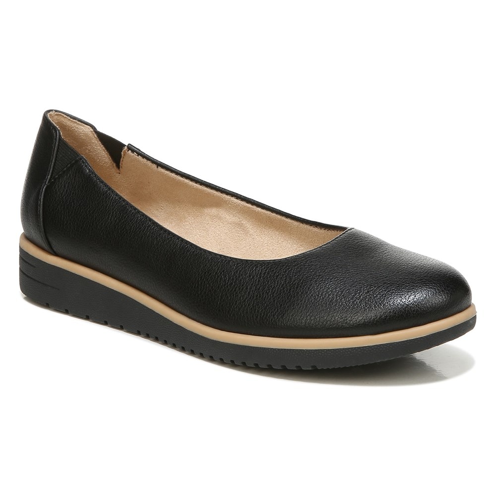 Naturalizer SOUL Idea Ballet Flat - Black Synthetic Naturalizer SOUL Idea Ballet Flat - Black Synthetic