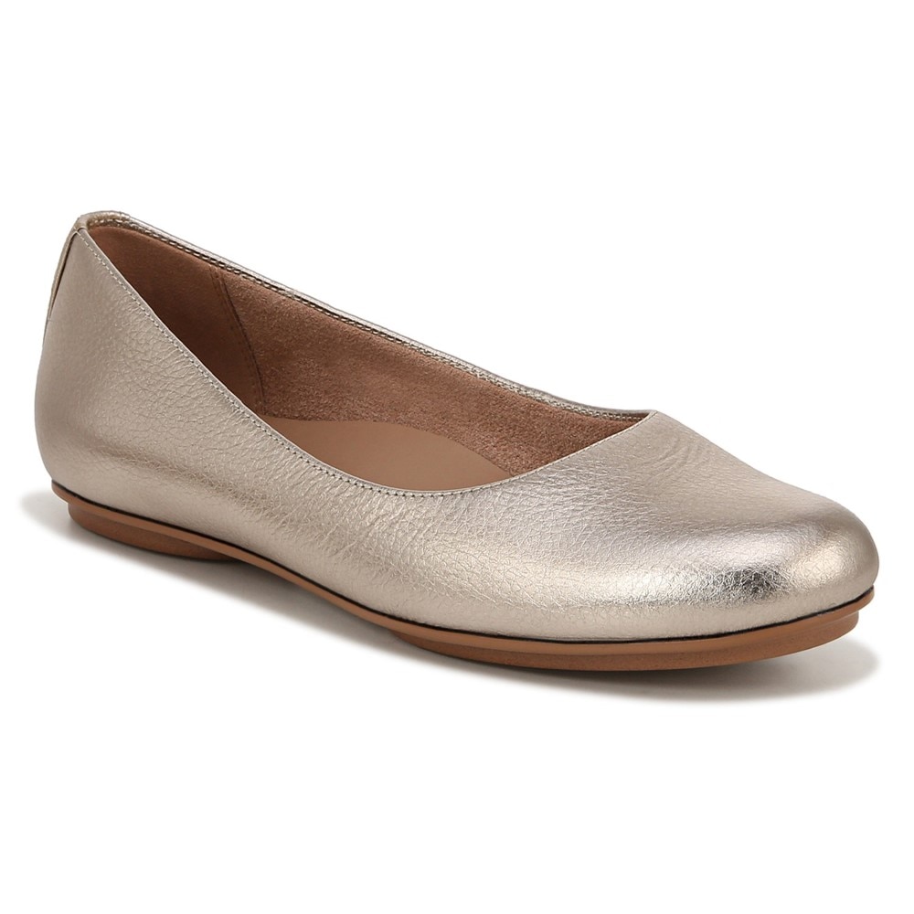 Naturalizer Maxwell Ballet Flat - Warm Silver Leather Naturalizer Maxwell Ballet Flat - Warm Silver Leather