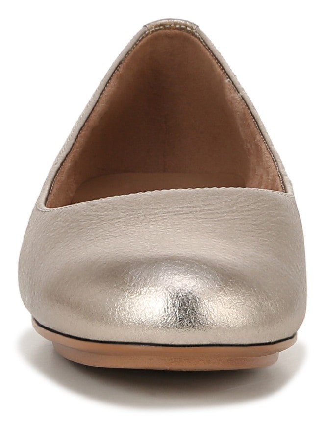 Naturalizer Maxwell Ballet Flat - Warm Silver Leather Naturalizer Maxwell Ballet Flat - Warm Silver Leather